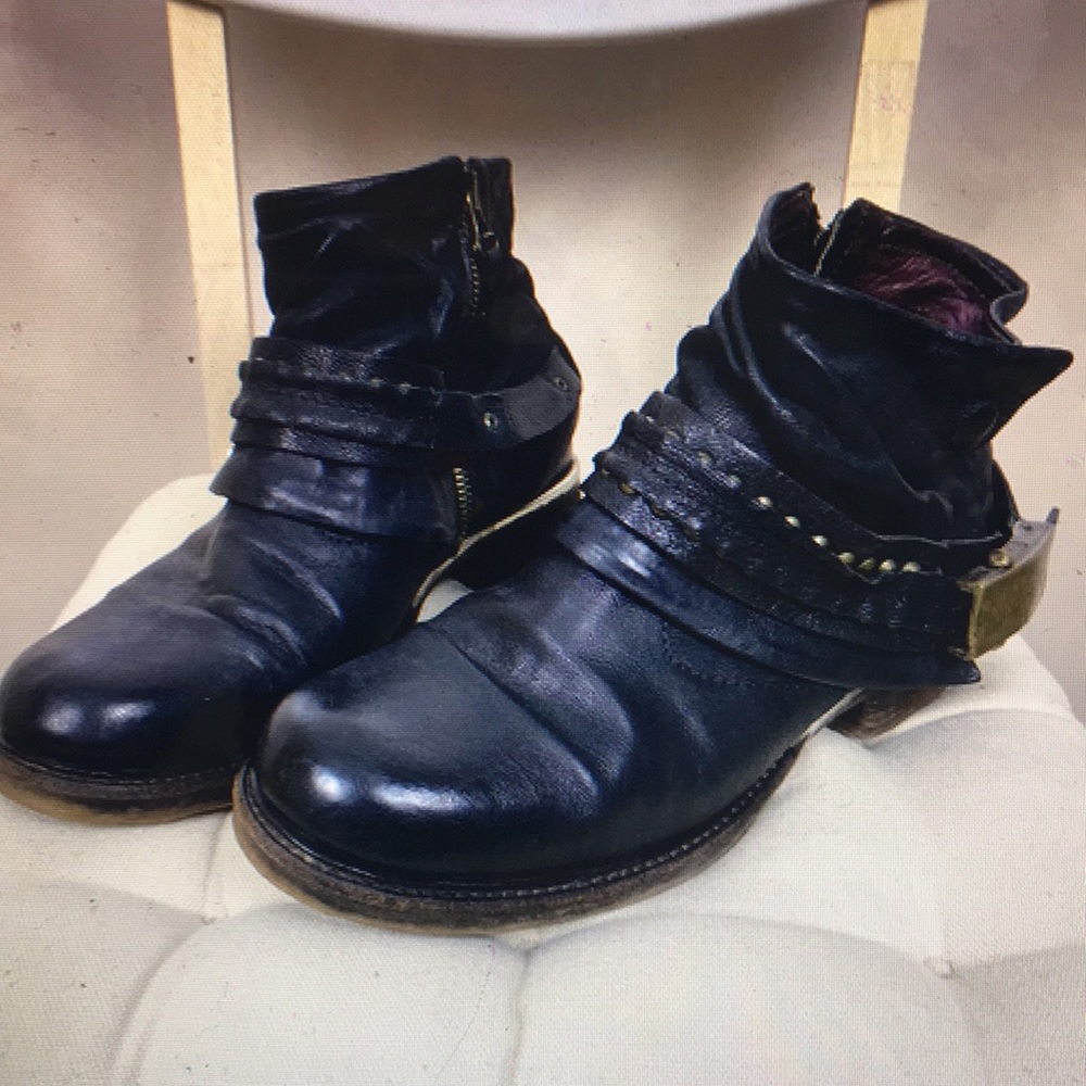A.S. 98 Airstep Womens Biker Anklet Boots